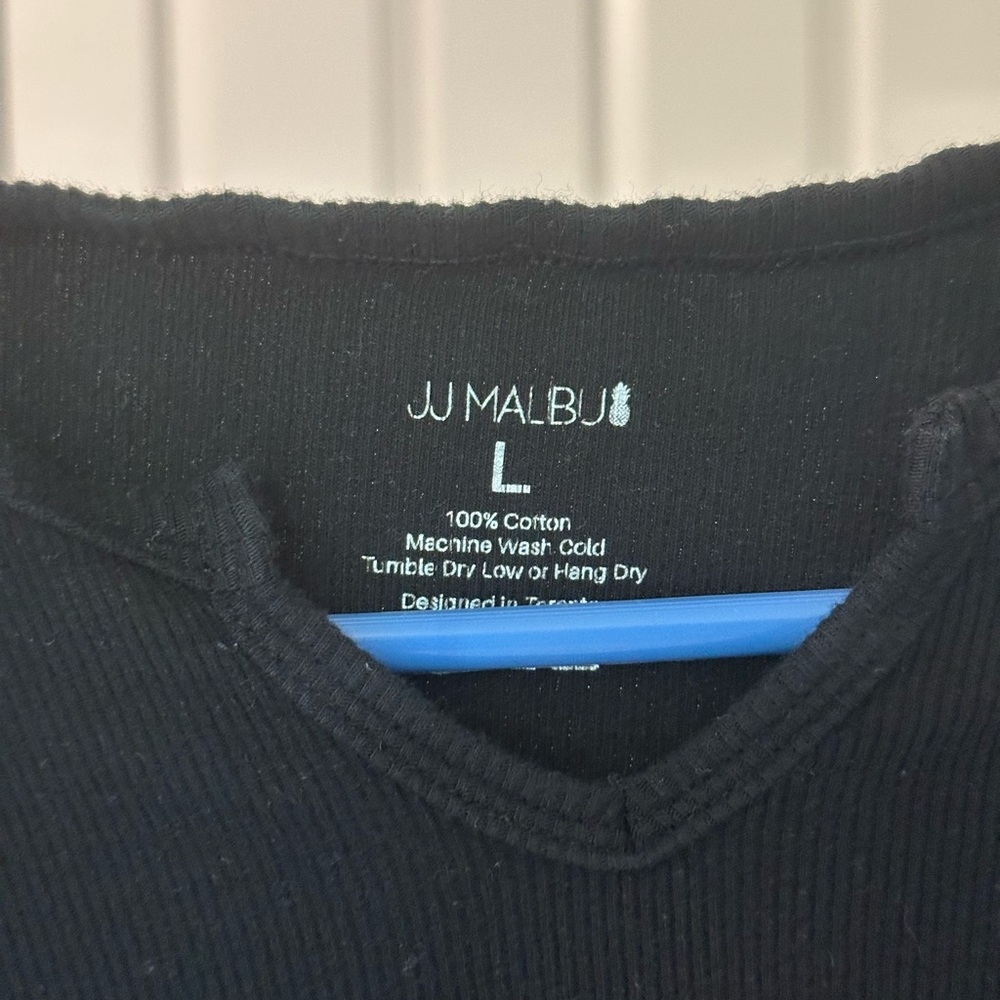 J.J. Malibu Black Long Sleeve Bodysuit - Picture 3 of 3